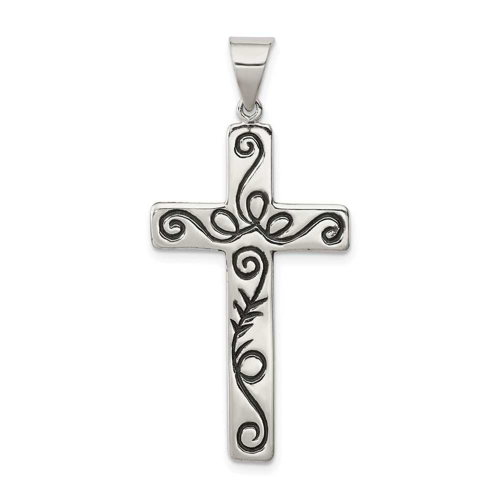 Sterlingsilber Lateinisch Kreuz Anhänger