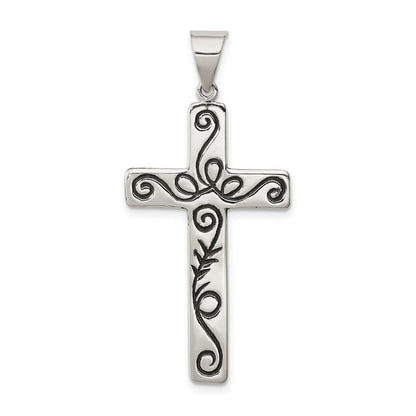 Sterlingsilber Lateinisch Kreuz Anhänger