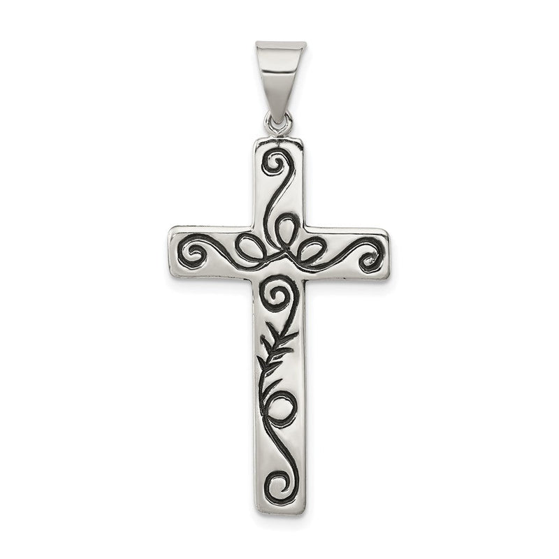 Sterlingsilber Lateinisch Kreuz Anhänger