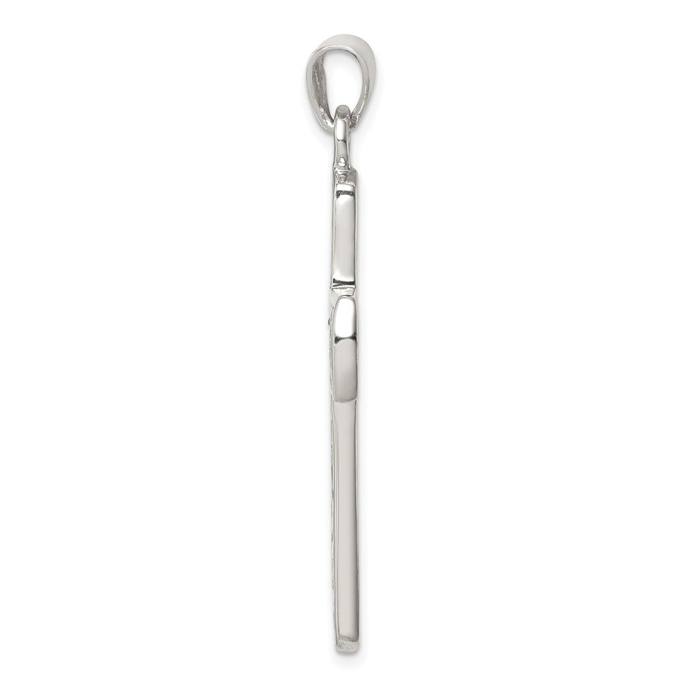 Sterlingsilber Mulit-colored Muschel Kreuz Anhänger