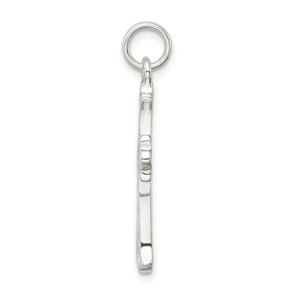 Sterlingsilber Rhodiniert Filigran Kreuz Charm
