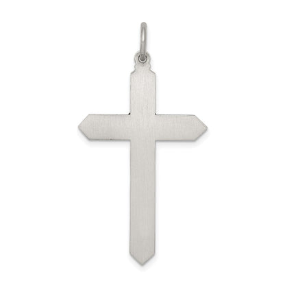 Sterlingsilber Antikisiert February Glas Geburtsstein Kreuz Anhänger
