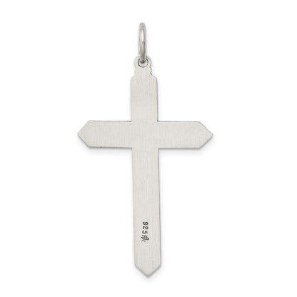 Sterlingsilber Antikisiert March Glas Geburtsstein Kreuz Anhänger