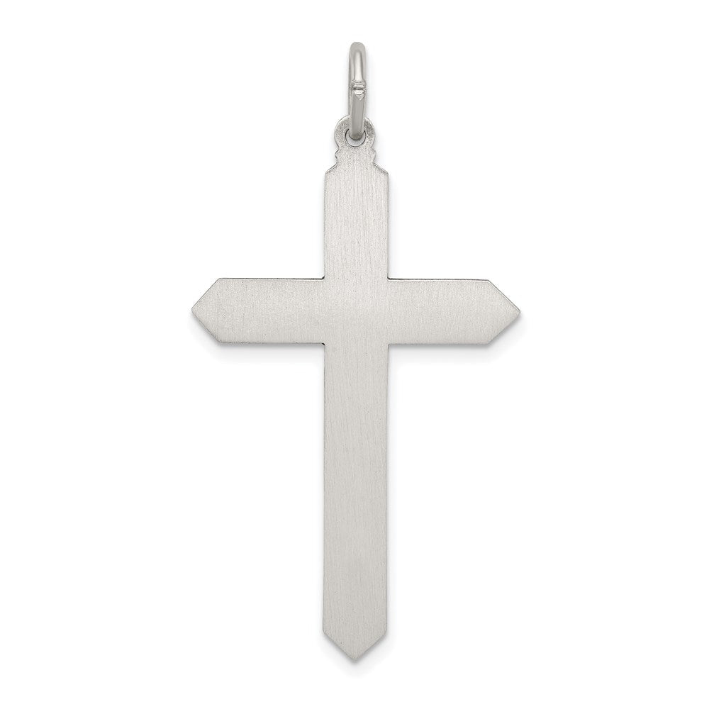 Sterlingsilber Antikisiert August Glas Geburtsstein Kreuz Anhänger