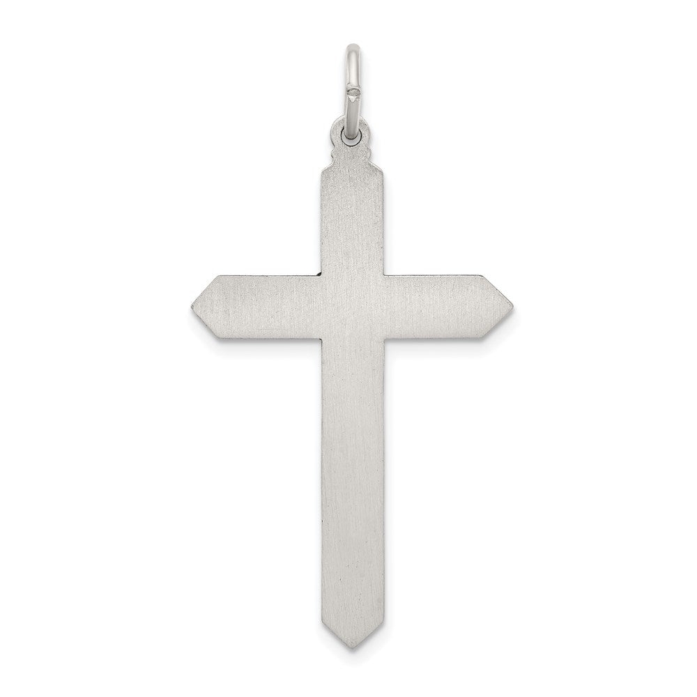 Sterlingsilber Antikisiert October Glas Geburtsstein Kreuz Anhänger