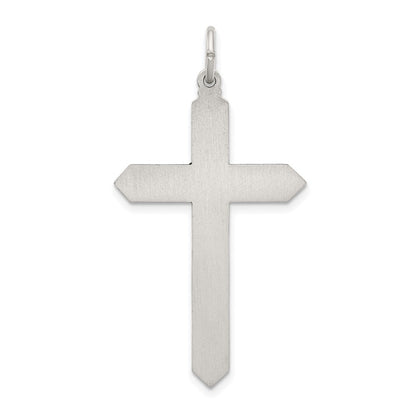 Sterlingsilber Antikisiert October Glas Geburtsstein Kreuz Anhänger