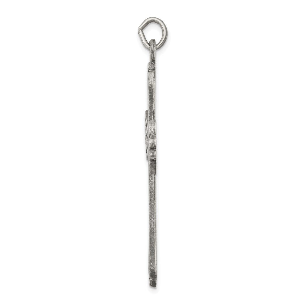 Sterlingsilber Antikisiert Kreuz Charm