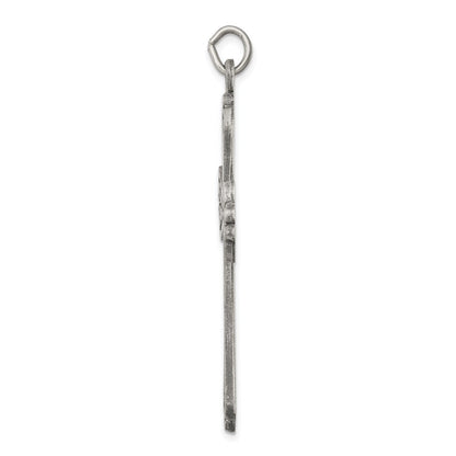 Sterlingsilber Antikisiert Kreuz Charm