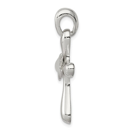 Sterlingsilber Taube Kreuz Anhänger