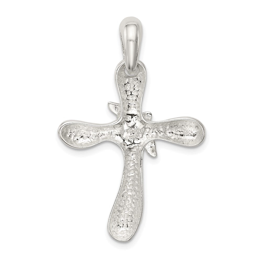 Sterlingsilber Taube Kreuz Anhänger