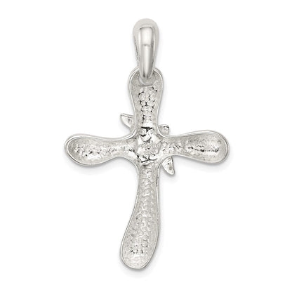 Sterlingsilber Taube Kreuz Anhänger