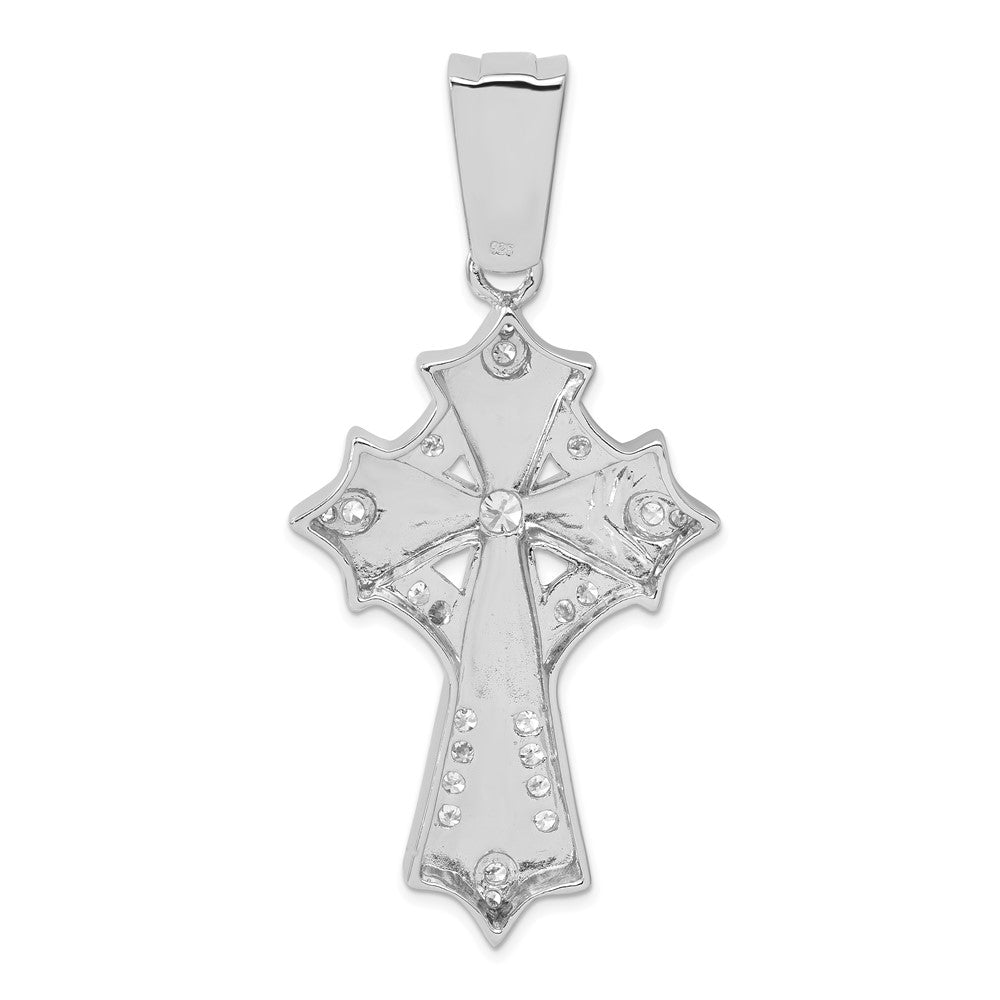 Sterlingsilber Zirkonia Kreuz Anhänger