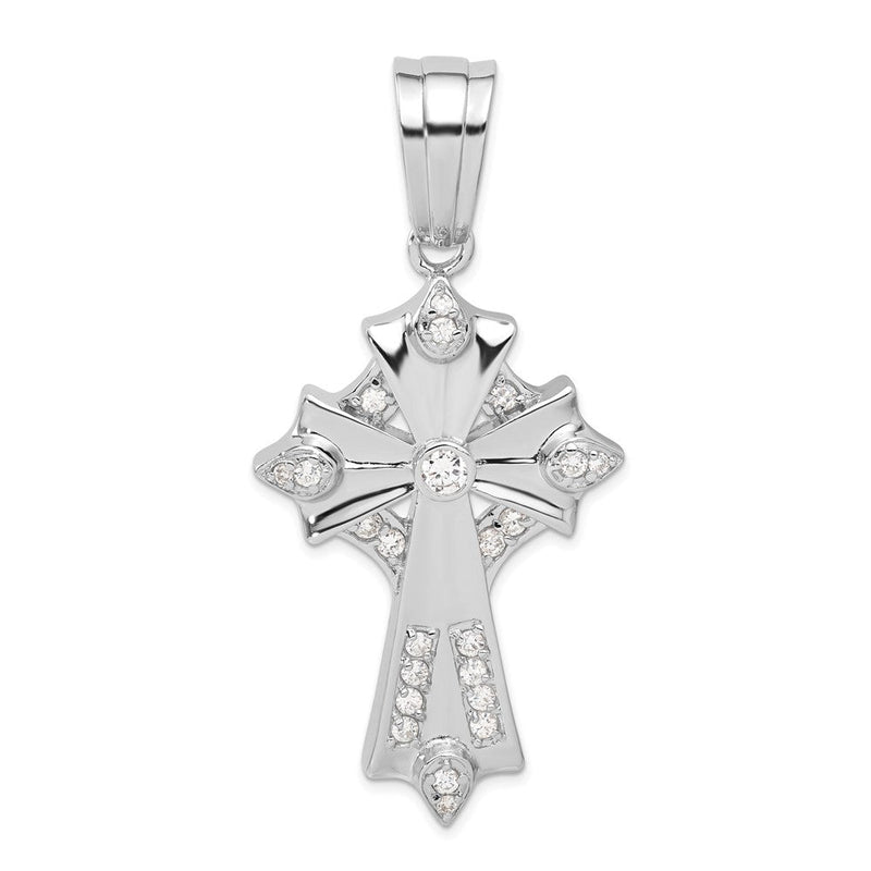 Sterlingsilber Zirkonia Kreuz Anhänger