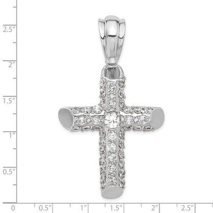 Sterlingsilber Zirkonia Kreuz Anhänger