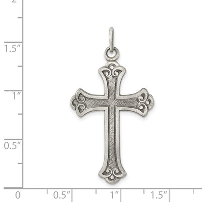 Sterlingsilber Antikisiert Kreuz Anhänger