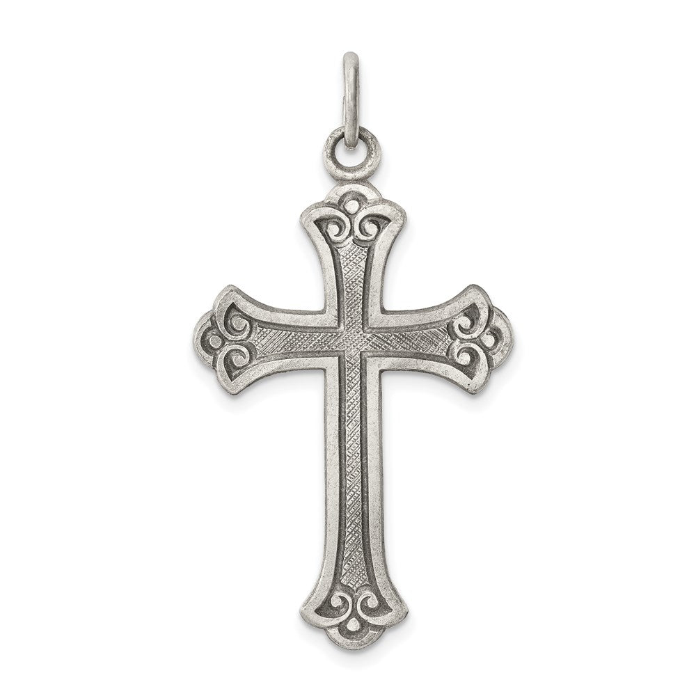 Sterlingsilber Antikisiert Kreuz Anhänger