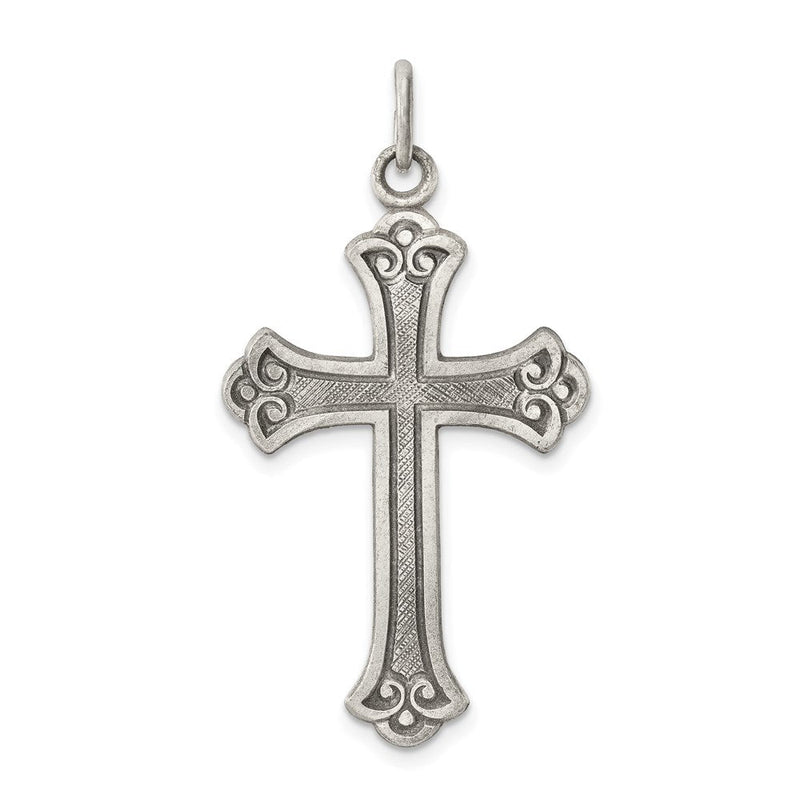 Sterlingsilber Antikisiert Kreuz Anhänger