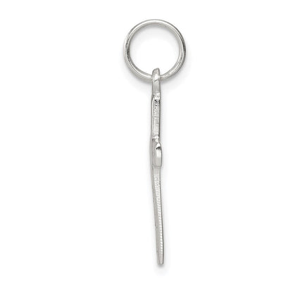 Sterlingsilber Rhodiniert Lateinisch Kreuz Charm
