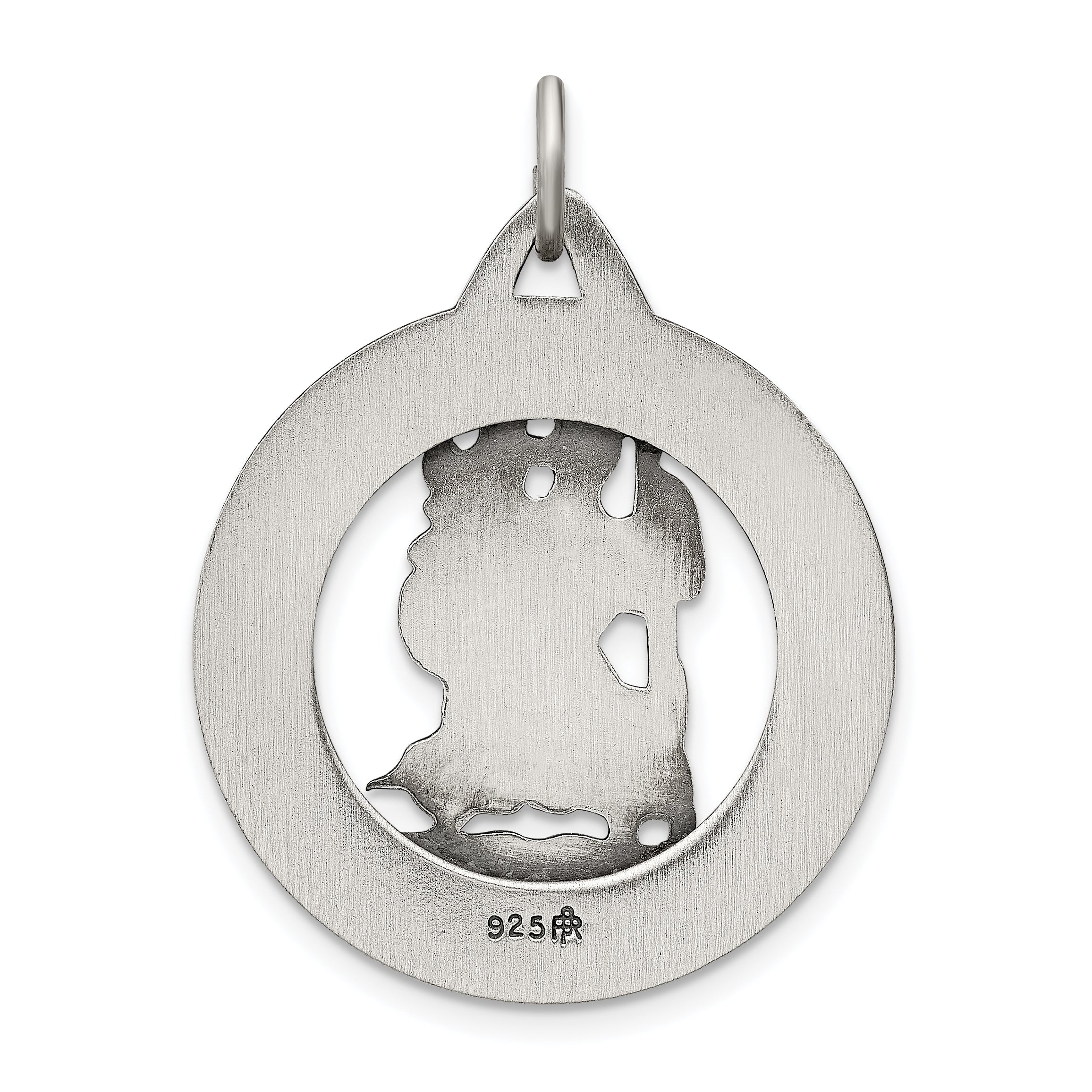 Sterlingsilber Antikisiert St. Christopher Medaille