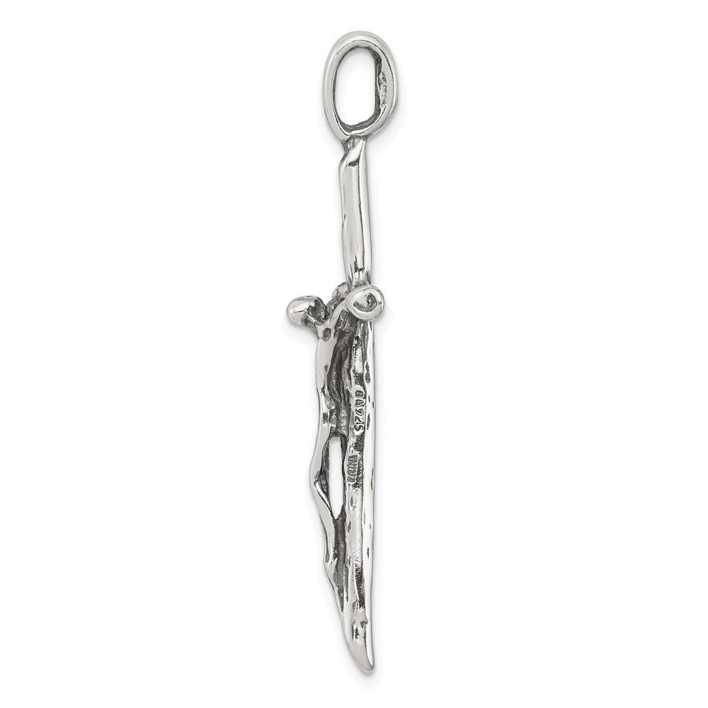 Sterlingsilber Antikisiert Kruzifix Charm