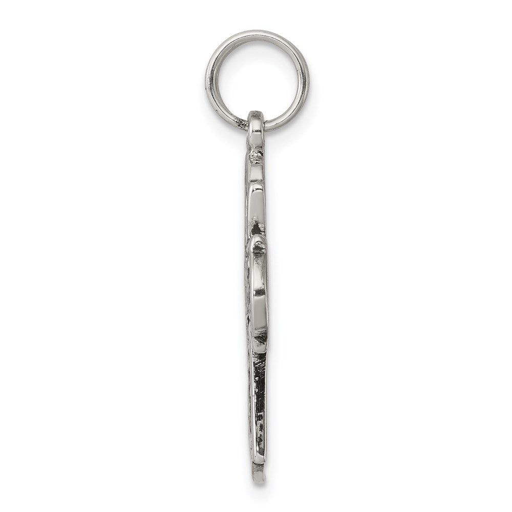 Sterlingsilber Antikisiert Kreuz Charm