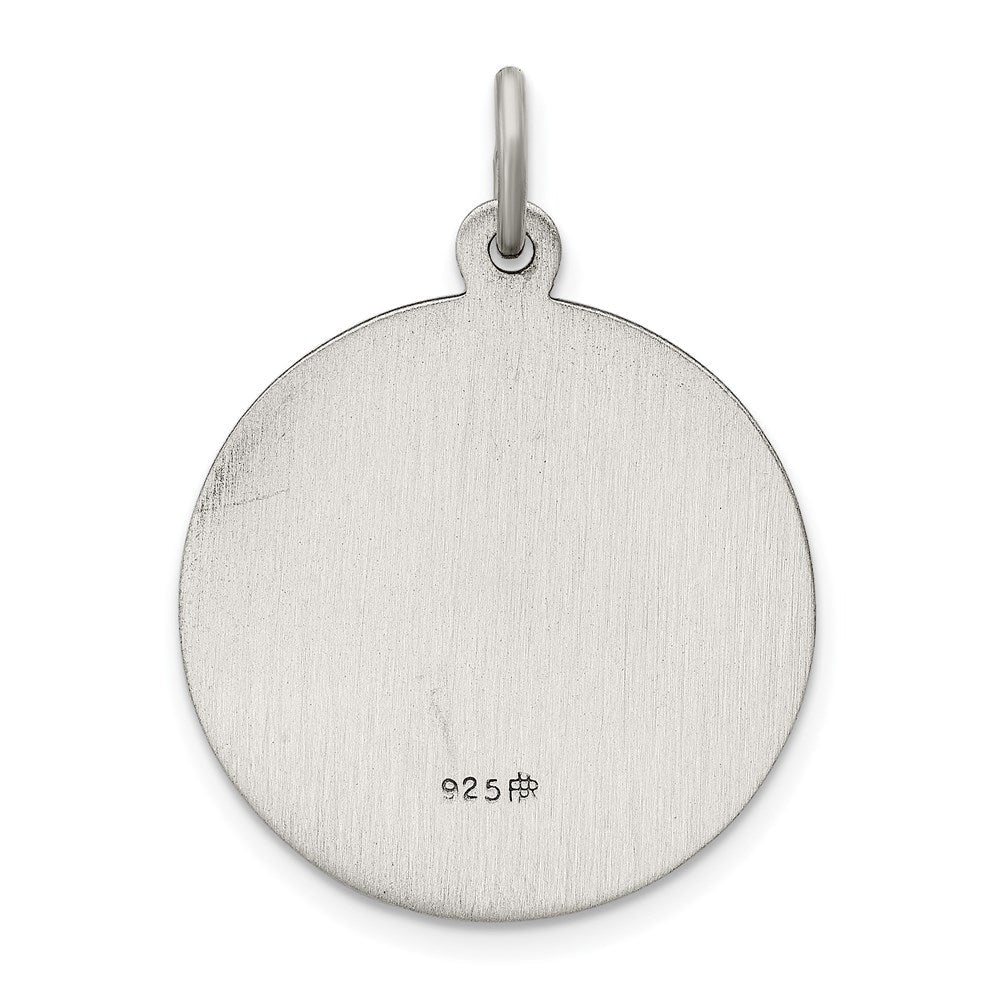 Sterlingsilber Antikisiert St. Christopher Medaille