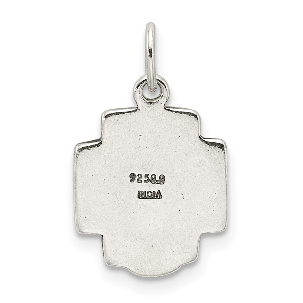 Sterlingsilber Antikisiert Ecce Homo Medaille