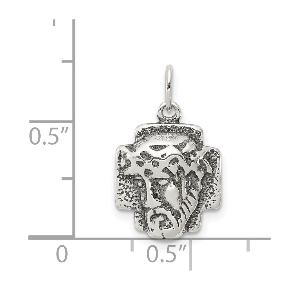 Sterlingsilber Antikisiert Ecce Homo Medaille