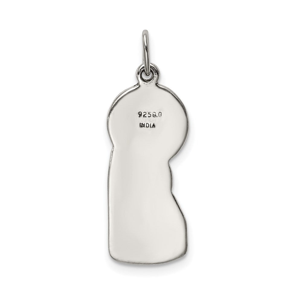Sterlingsilber Antikisiert Gesegnet Mary & Kind Jesus Charm