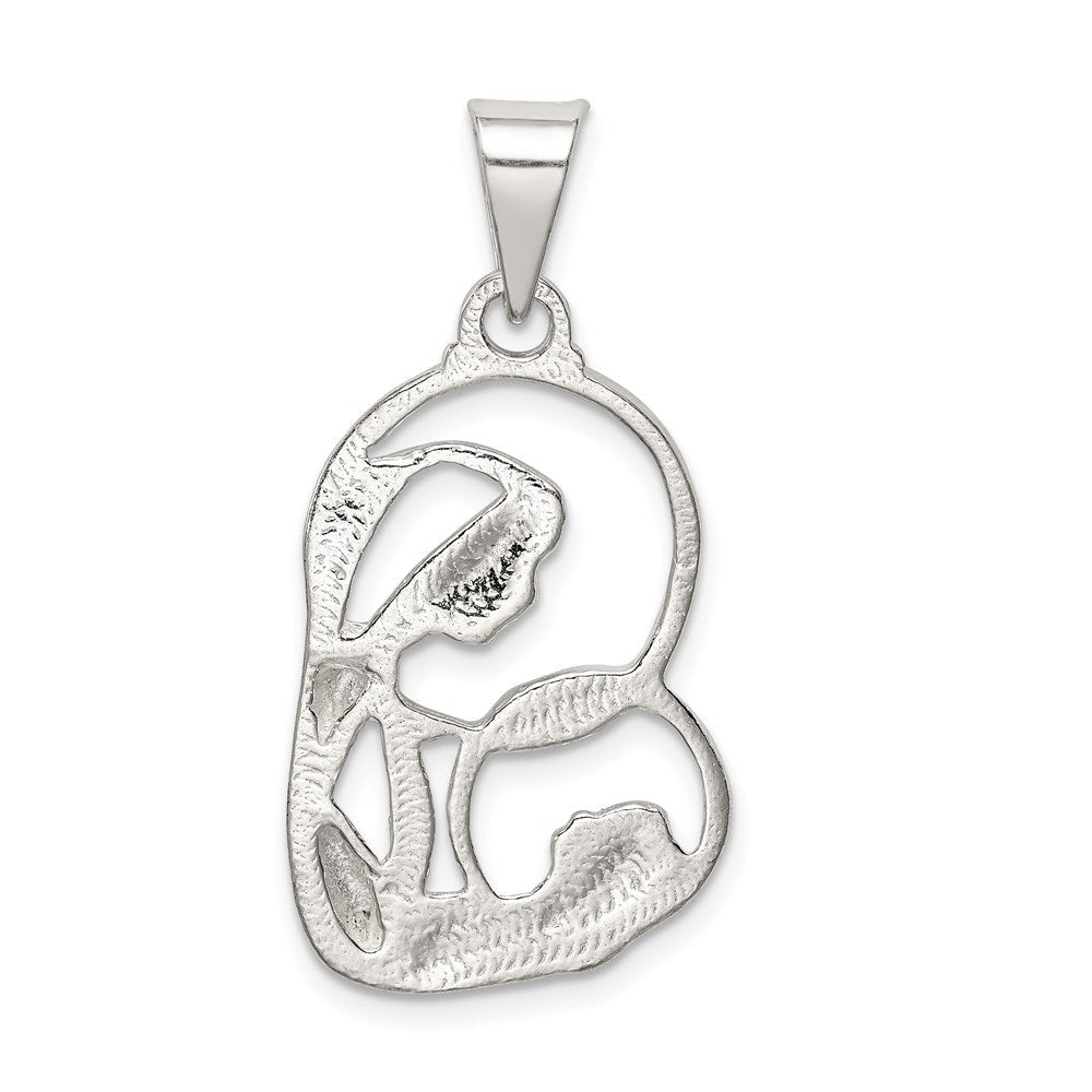 Sterlingsilber Gesegnet Mary & Kind Jesus Charm