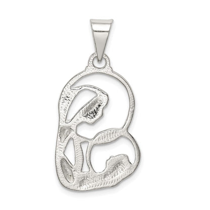 Sterlingsilber Gesegnet Mary & Kind Jesus Charm