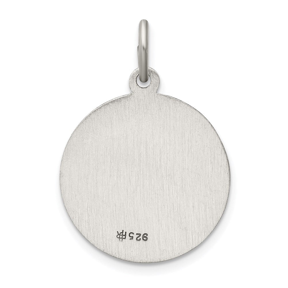 Sterlingsilber Antikisiert St. Christopher Medaille
