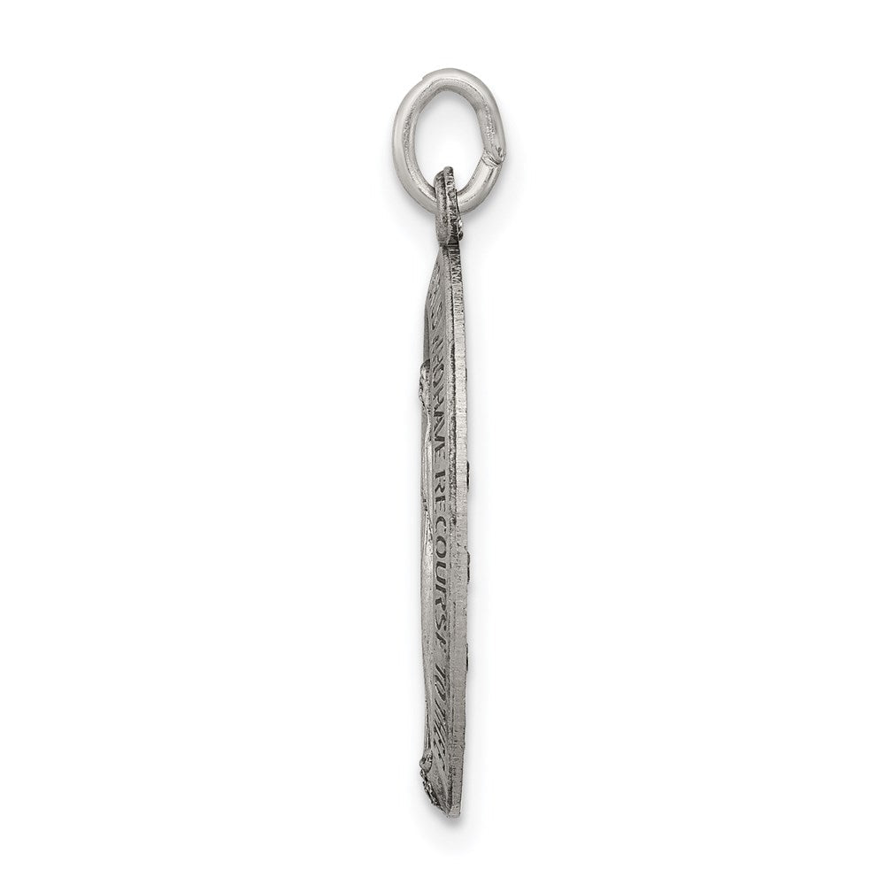 Sterlingsilber Antikisiert Wundertätig Medaille