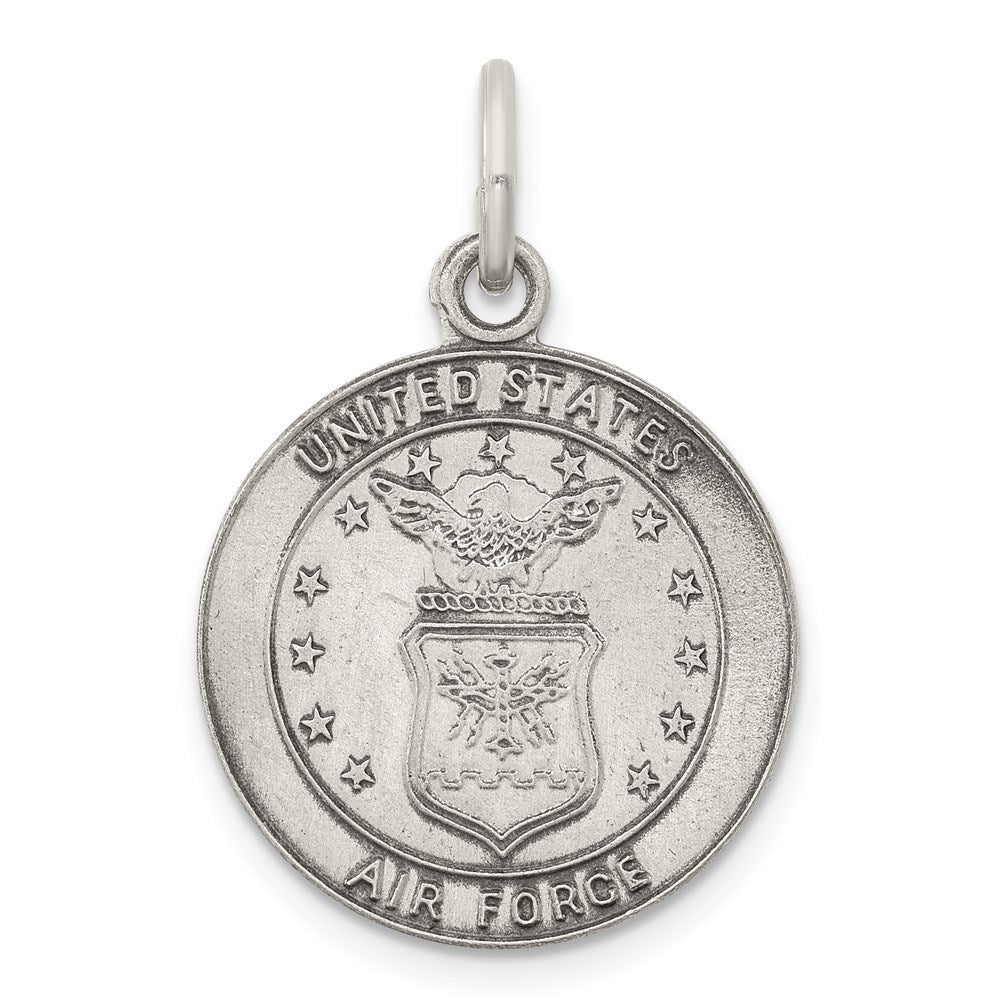 Sterlingsilber Antikisiert U.s. Luft Kraft Medaille Charm