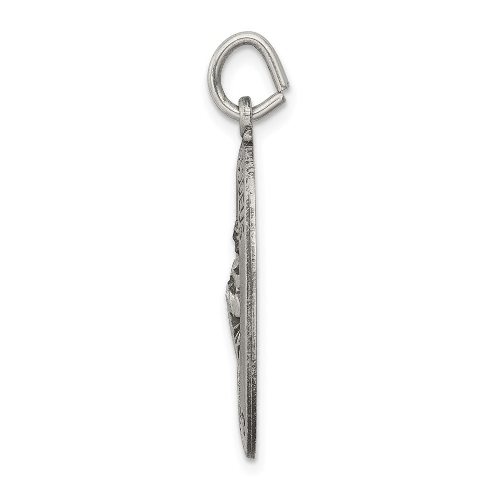 Sterlingsilber Antikisiert Saint Jude Thaddeus Medaille