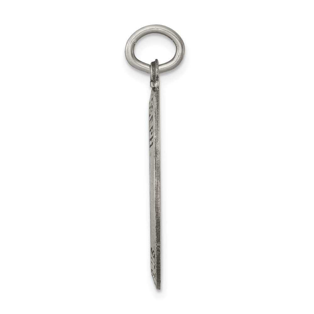 Sterlingsilber Antikisiert Saint Joseph Medaille