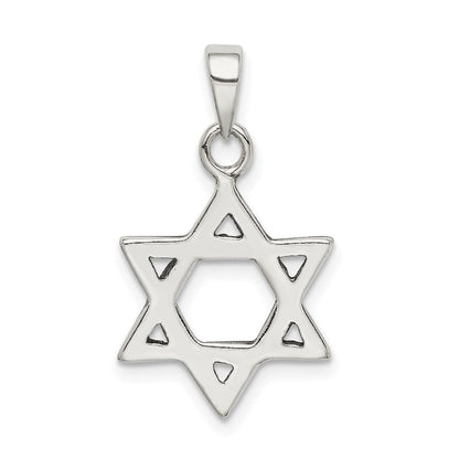 Sterlingsilber Antikisiert Stern Of David Charm