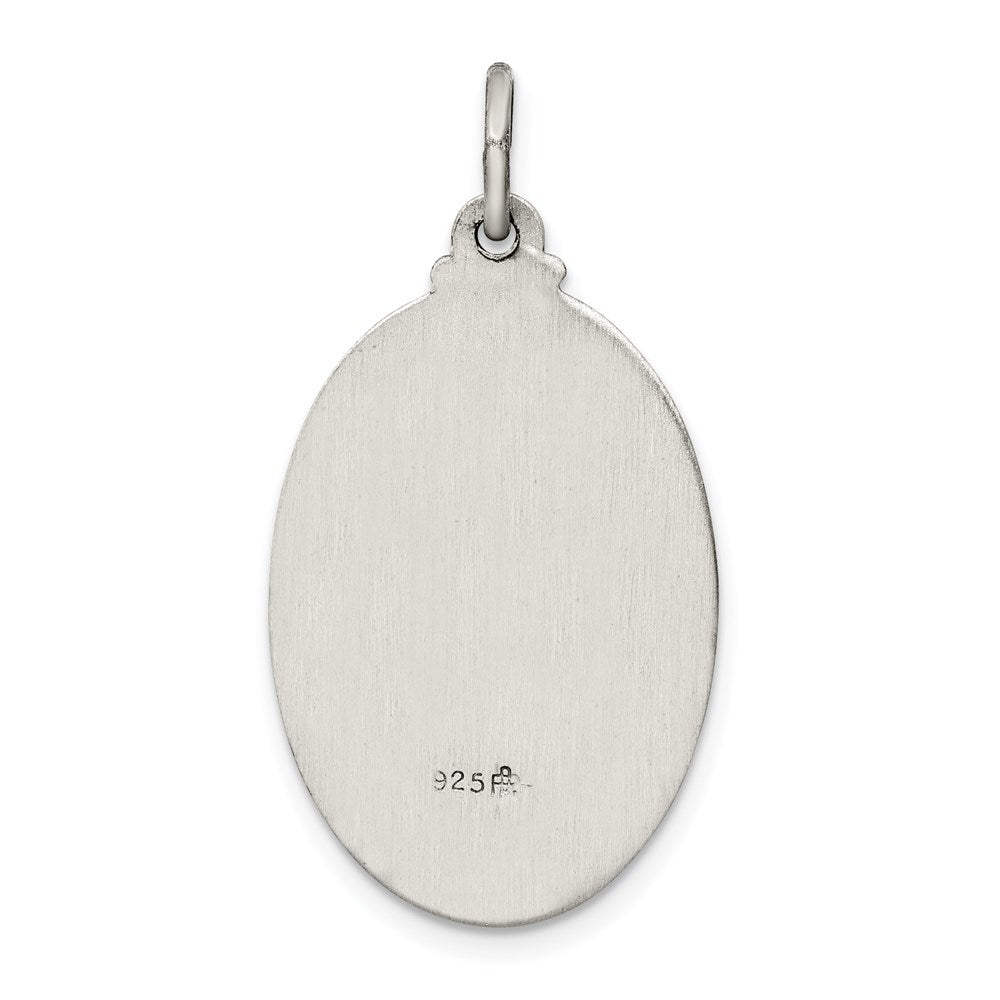 Sterlingsilber Antikisiert Saint Anthony Medaille
