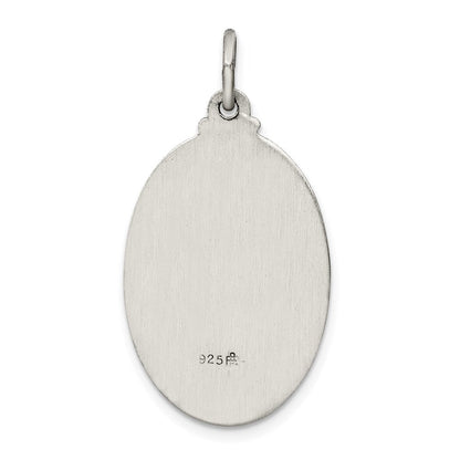Sterlingsilber Antikisiert Saint Anthony Medaille