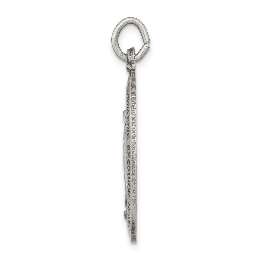 Sterlingsilber Antikisiert Wundertätig Medaille