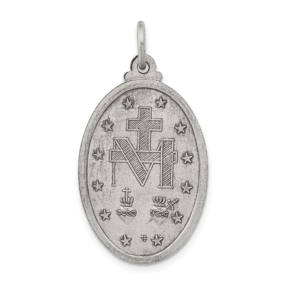 Sterlingsilber Antikisiert Wundertätig Medaille