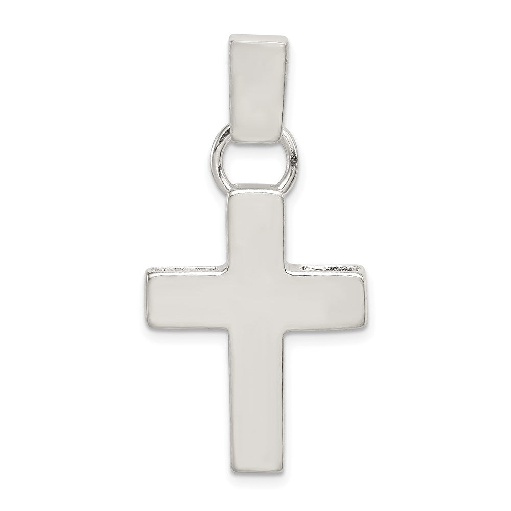 Sterlingsilber Gehämmert Lateinisch Kreuz Anhänger