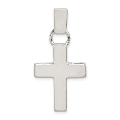 Sterlingsilber Gehämmert Lateinisch Kreuz Anhänger