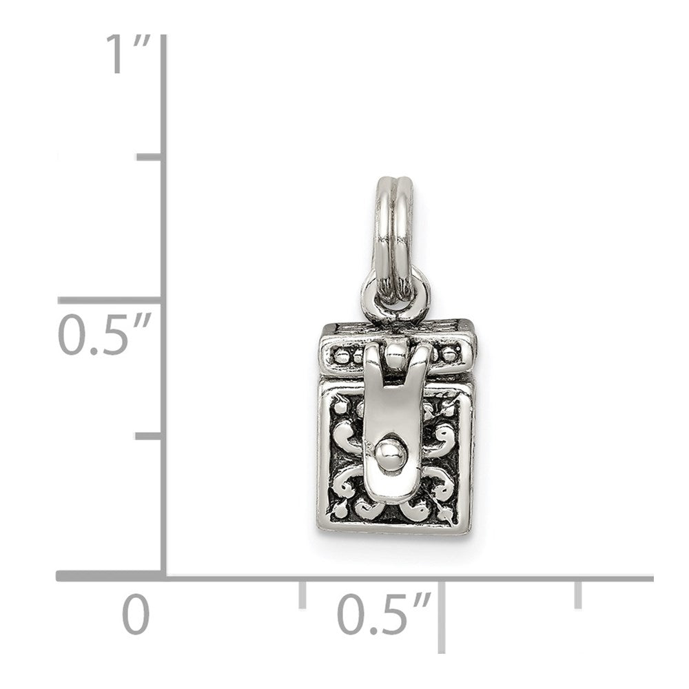 Sterlingsilber Antikisiert Engel Gebet Venezianer Charm
