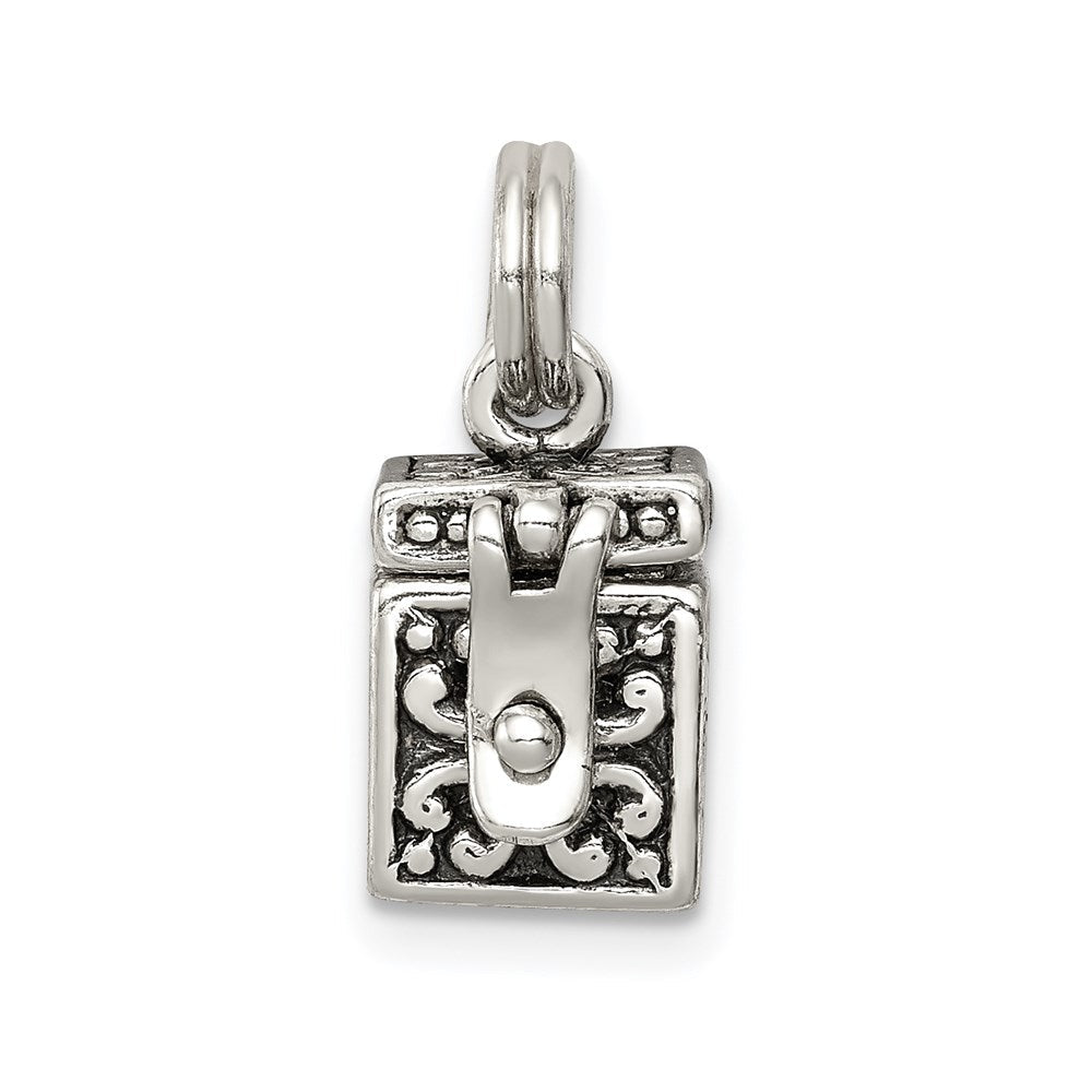 Sterlingsilber Antikisiert Engel Gebet Venezianer Charm