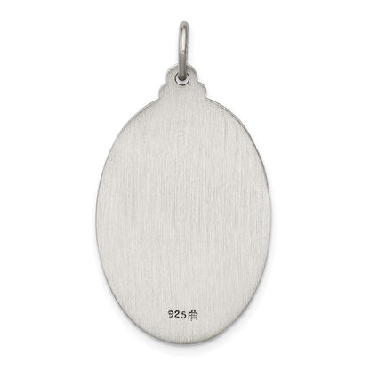 Sterlingsilber Antikisiert St. Christopher Medaille