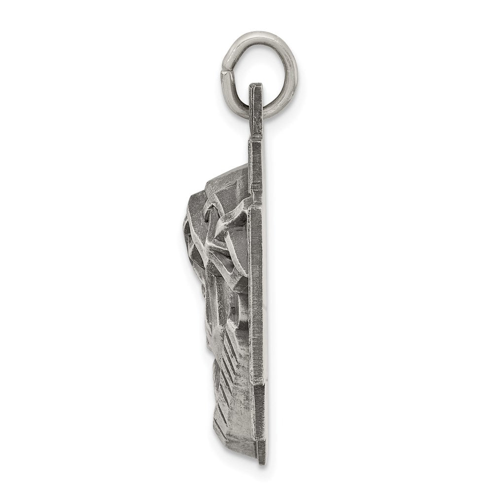 Sterlingsilber Antikisiert Ecce Homo Medaille