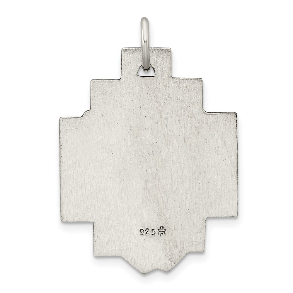 Sterlingsilber Antikisiert Ecce Homo Medaille