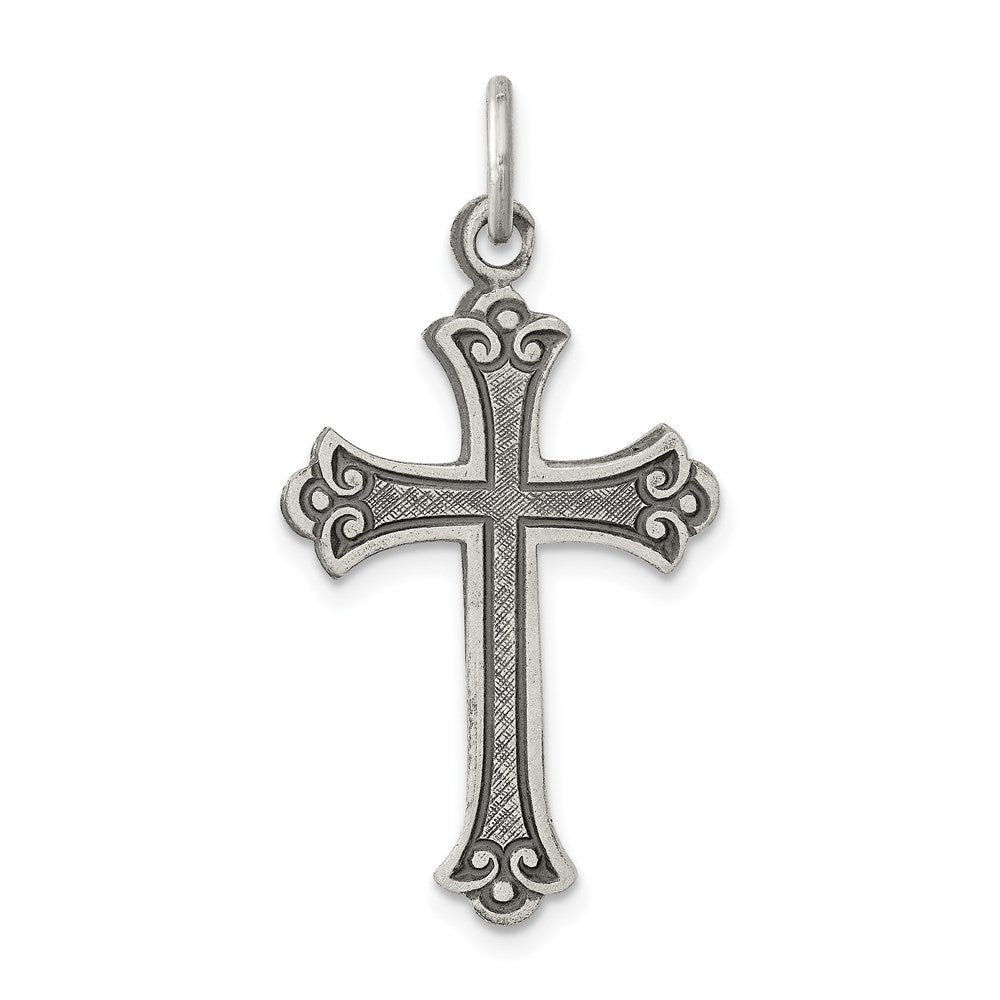 Sterlingsilber Antikisiert Kreuz Anhänger