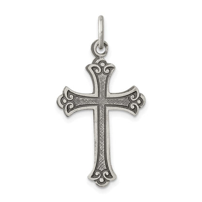 Sterlingsilber Antikisiert Kreuz Anhänger